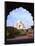 Taj Mahal Through Ornate Arch-Charles Bowman-Framed Photographic Print