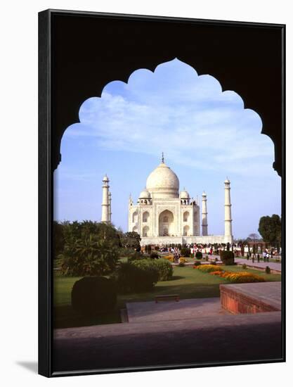 Taj Mahal Through Ornate Arch-Charles Bowman-Framed Photographic Print