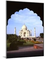 Taj Mahal Through Ornate Arch-Charles Bowman-Mounted Photographic Print