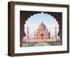 Taj Mahal through the Window-Nikola Knezevic-Framed Art Print