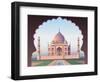 Taj Mahal through the Window-Nikola Knezevic-Framed Art Print