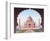 Taj Mahal through the Window-Nikola Knezevic-Framed Art Print