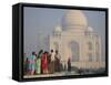 Taj Mahal, UNESCO World Heritage Site, Agra, Uttar Pradesh, India, Asia-Wendy Connett-Framed Stretched Canvas