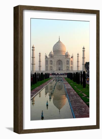 Taj Mahal, UNESCO World Heritage Site, Agra, Uttar Pradesh, India, Asia-Bhaskar Krishnamurthy-Framed Photographic Print