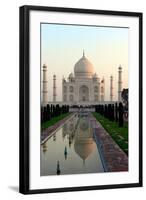 Taj Mahal, UNESCO World Heritage Site, Agra, Uttar Pradesh, India, Asia-Bhaskar Krishnamurthy-Framed Photographic Print