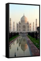 Taj Mahal, UNESCO World Heritage Site, Agra, Uttar Pradesh, India, Asia-Bhaskar Krishnamurthy-Framed Stretched Canvas