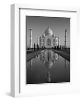 Taj Mahal, UNESCO World Heritage Site, Agra, Uttar Pradesh, India, Asia-Ben Pipe-Framed Photographic Print