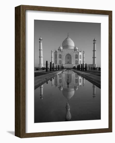 Taj Mahal, UNESCO World Heritage Site, Agra, Uttar Pradesh, India, Asia-Ben Pipe-Framed Photographic Print