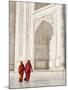 Taj Mahal, UNESCO World Heritage Site, Women in Colourful Saris, Agra, Uttar Pradesh State, India,-Gavin Hellier-Mounted Photographic Print