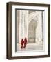 Taj Mahal, UNESCO World Heritage Site, Women in Colourful Saris, Agra, Uttar Pradesh State, India,-Gavin Hellier-Framed Photographic Print