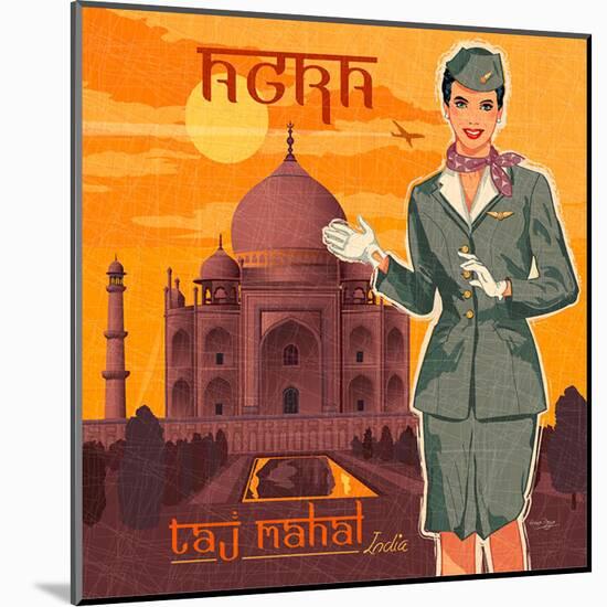 Taj mahal-Bruno Pozzo-Mounted Art Print