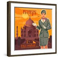 Taj mahal-Bruno Pozzo-Framed Art Print