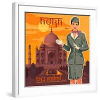 Taj mahal-Bruno Pozzo-Framed Art Print