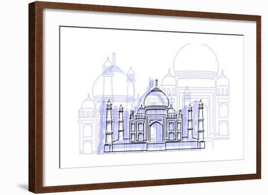 Taj Mahal-Cristian Mielu-Framed Art Print