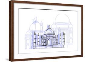 Taj Mahal-Cristian Mielu-Framed Art Print