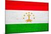 Tajikistan Flag Design with Wood Patterning - Flags of the World Series-Philippe Hugonnard-Mounted Art Print