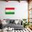 Tajikistan Flag Design with Wood Patterning - Flags of the World Series-Philippe Hugonnard-Art Print displayed on a wall