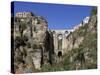 Tajo Gorge and New Bridge, Ronda, Malaga Province, Andalucia, Spain, Europe-Jeremy Lightfoot-Stretched Canvas