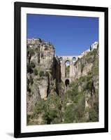 Tajo Gorge and New Bridge, Ronda, Malaga Province, Andalucia, Spain, Europe-Jeremy Lightfoot-Framed Photographic Print