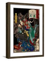 Takagi Toranosuke Tadakatsu, from the Series Sagas of Beauty and Bravery-Yoshitoshi Tsukioka-Framed Giclee Print