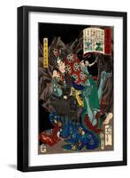 Takagi Toranosuke Tadakatsu, from the Series Sagas of Beauty and Bravery-Yoshitoshi Tsukioka-Framed Giclee Print