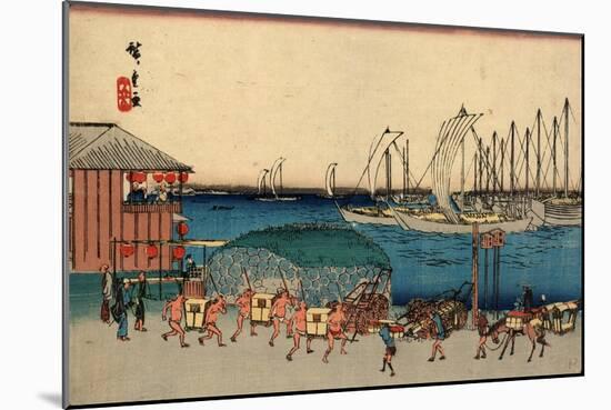 Takanawa No Zu-Utagawa Hiroshige-Mounted Giclee Print