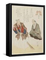 Takasago, Beach, C. 1832-Toyota Hokkei-Framed Stretched Canvas