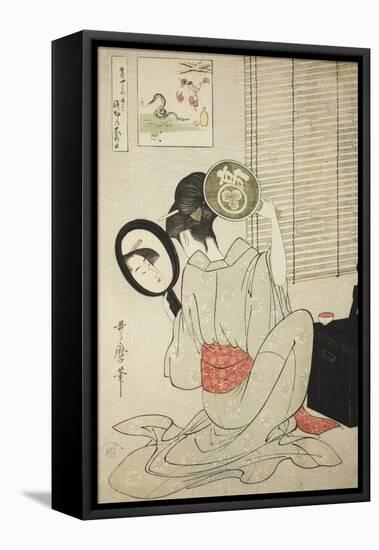 Takashima Ohisa, C.1795-Kitagawa Utamaro-Framed Stretched Canvas