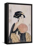 Takashima Ohisa (Ohisa of the Takashima Tea-Sho), C. 1793-Kitagawa Utamaro-Framed Stretched Canvas