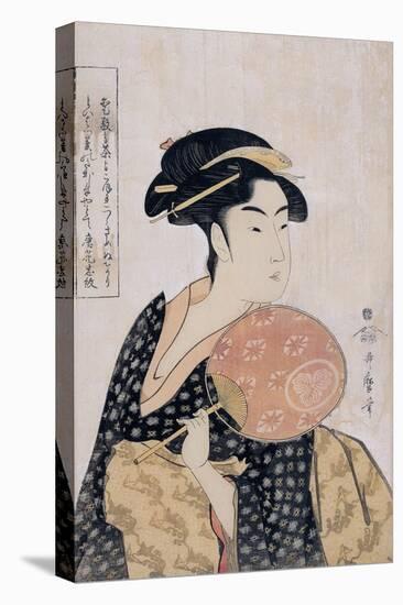 Takashima Ohisa (Ohisa of the Takashima Tea-Sho), C. 1793-Kitagawa Utamaro-Stretched Canvas