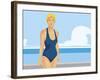 Take a Dip-Sam Kemp-Framed Giclee Print