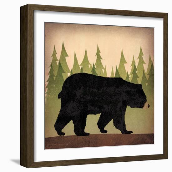 Take a Hike Bear no Words-Ryan Fowler-Framed Art Print