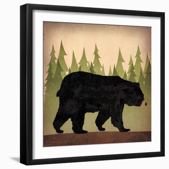 Take a Hike Bear no Words-Ryan Fowler-Framed Art Print