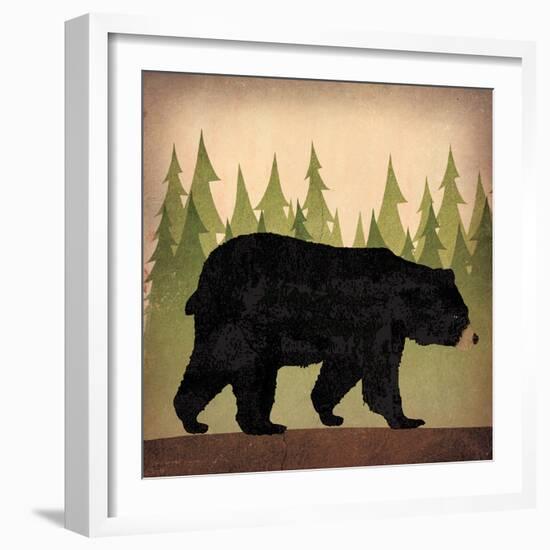 Take a Hike Bear no Words-Ryan Fowler-Framed Art Print