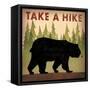 Take a Hike Black Bear-Ryan Fowler-Framed Stretched Canvas