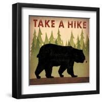 Take a Hike Black Bear-Ryan Fowler-Framed Art Print