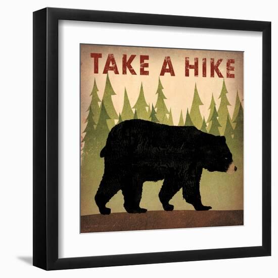 Take a Hike Black Bear-Ryan Fowler-Framed Art Print