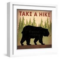 Take a Hike Black Bear-Ryan Fowler-Framed Art Print