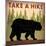 Take a Hike Black Bear-Ryan Fowler-Mounted Art Print