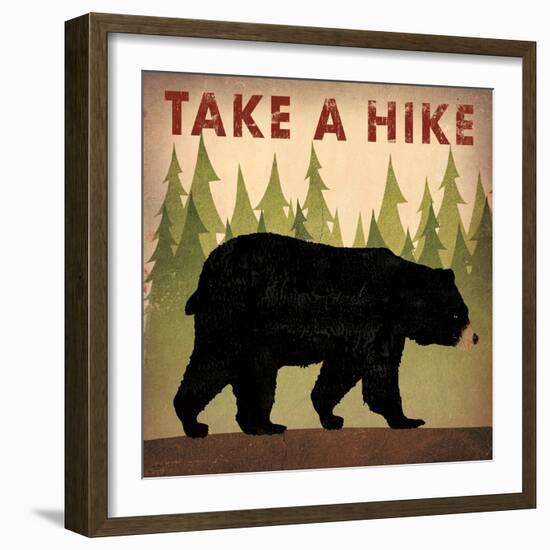 Take a Hike Black Bear-Ryan Fowler-Framed Art Print