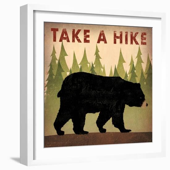 Take a Hike Black Bear-Ryan Fowler-Framed Art Print