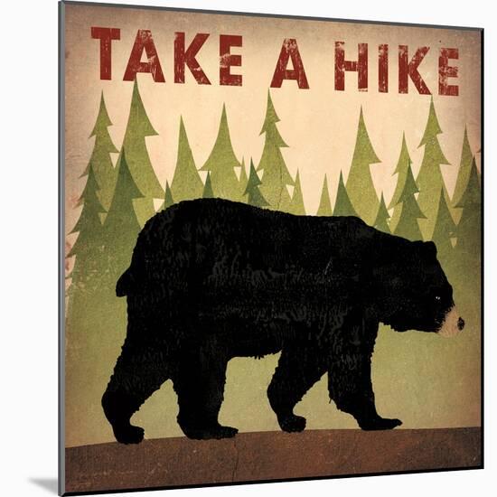 Take a Hike Black Bear-Ryan Fowler-Mounted Art Print