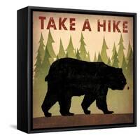 Take a Hike Black Bear-Ryan Fowler-Framed Stretched Canvas