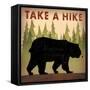 Take a Hike Black Bear-Ryan Fowler-Framed Stretched Canvas