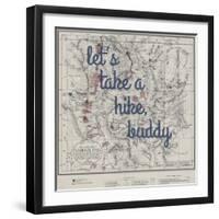 Take a Hike, Buddy - 1881, Yellowstone National Park 1881, Wyoming, United States Map-null-Framed Premium Giclee Print