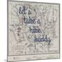 Take a Hike, Buddy - 1881, Yellowstone National Park 1881, Wyoming, United States Map-null-Mounted Giclee Print