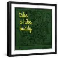 Take a Hike, Buddy - 1881, Yellowstone National Park 1881, Wyoming, United States Map-null-Framed Giclee Print