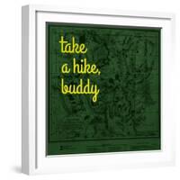 Take a Hike, Buddy - 1881, Yellowstone National Park 1881, Wyoming, United States Map-null-Framed Giclee Print