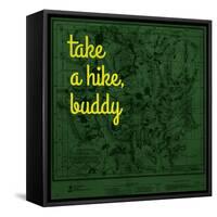 Take a Hike, Buddy - 1881, Yellowstone National Park 1881, Wyoming, United States Map-null-Framed Stretched Canvas
