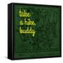 Take a Hike, Buddy - 1881, Yellowstone National Park 1881, Wyoming, United States Map-null-Framed Stretched Canvas